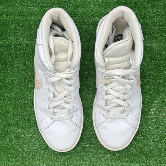 Nike Court Royale 2 Mid Snakeskin Swoosh Women's Size 7.5 White AF1 DD9666-100 - Picture 5 of 8